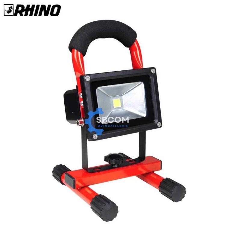 lampe projecteur LED RHINO rechargeable 10W