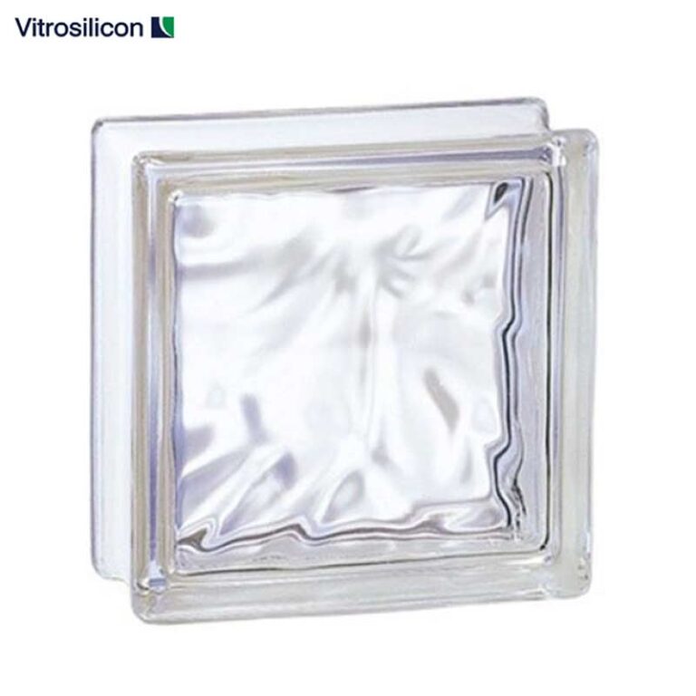 BRIQUE DE VERRE COULEUR NUAGE 19x19x8cm VITROSILICON