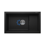 EVIER GRANIT PATARA 77/46 NOIR P17413