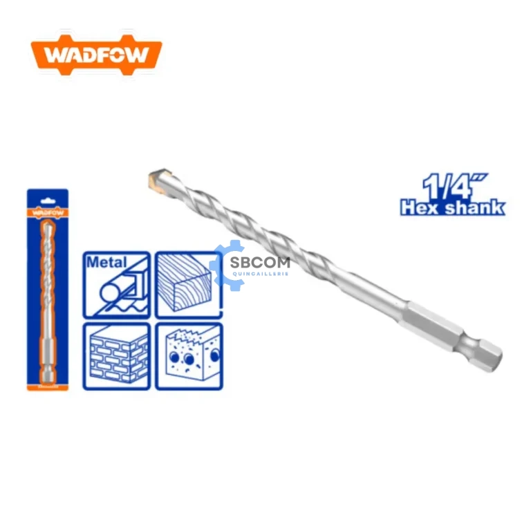 Foret multifonction WADFOW WMZ2K – 4 mm à 8 mm | Bois, métal, plastique SBCOM Tunisie