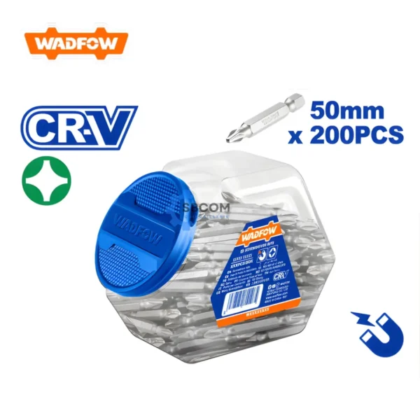 jeu d’embouts PH2 WADFOW 50 mm 200 pièces SBCOM Tunisie