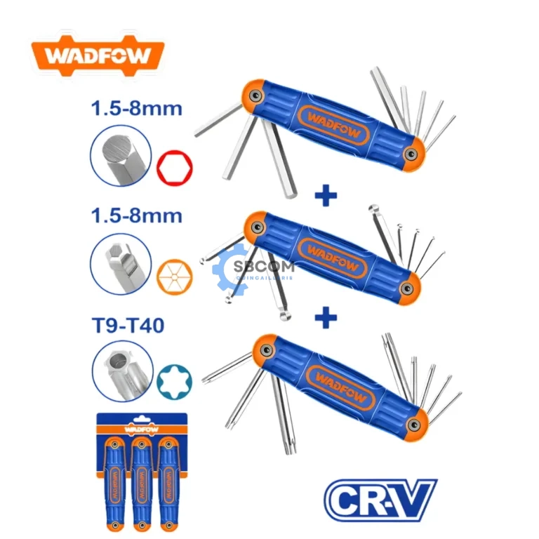 Jeu clés mâles et Torx WADFOW – 24 pièces avec bille | SBCOM Tunisie