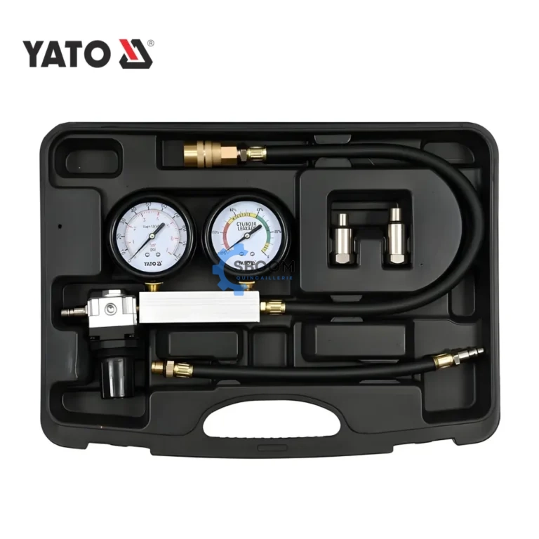Kit testeur d’étanchéité de culasse 0,7 MPa – 4 pièces | YATO YT-73055 SBCOM Tunisie