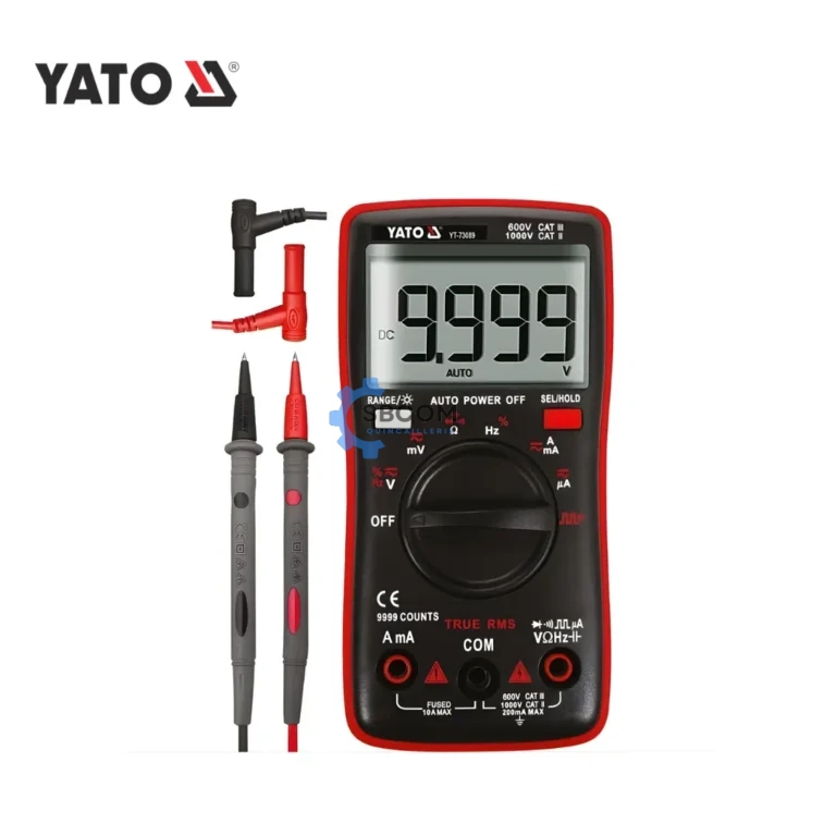 Multimètre digital True RMS à plage automatique – YATO YT-73089 SBCOM Tunisie