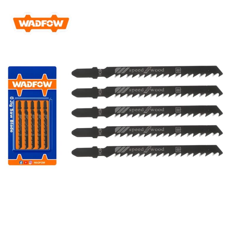 Jeu de lames pour scie sauteuse bois WADFOW – 5 pièces | SBCOM Tunisie