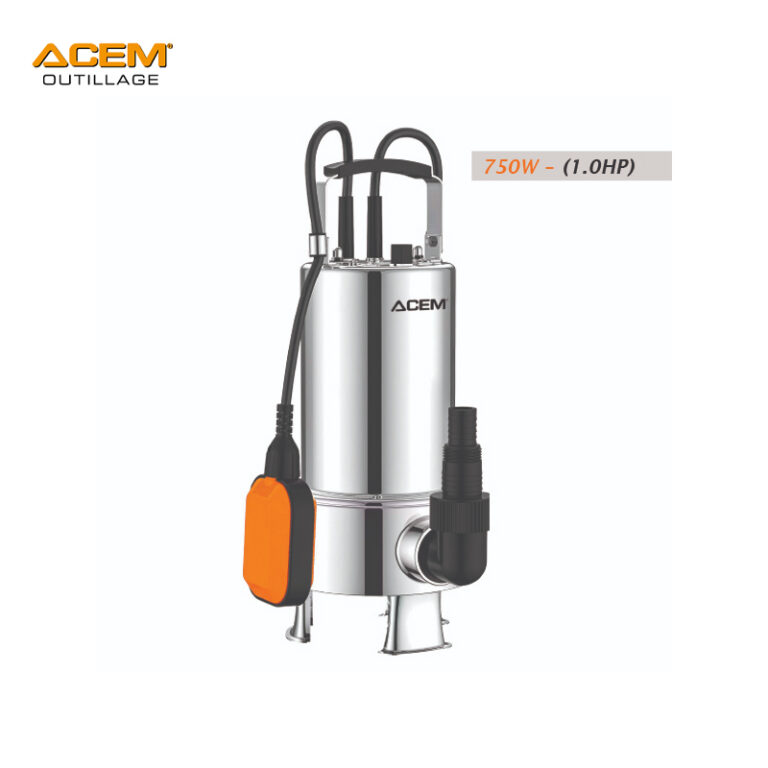 Vue principale de la pompe vide-cave en inox ACEM IW750MA-SW